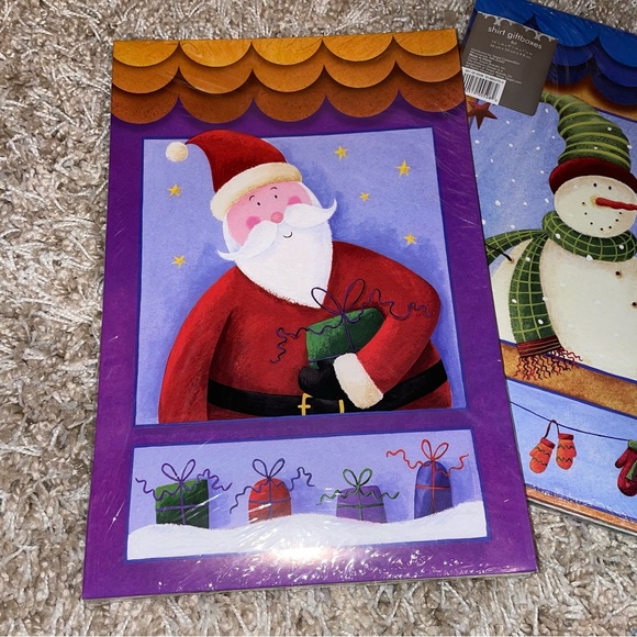 ⭐️FWP Shirt-Sized Gift Boxes in Holiday Motifs - 2 NEW packs of 4 boxes - Picture 5 of 6